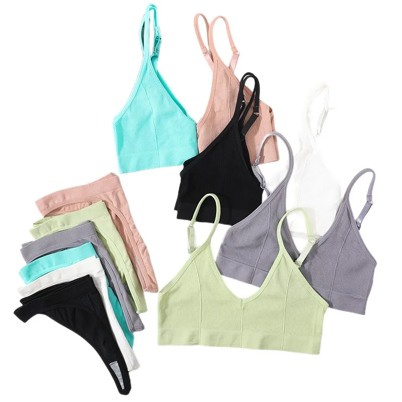 Cotton Bra Everyday - Kadın dikişsiz sutyen seti seksi iç