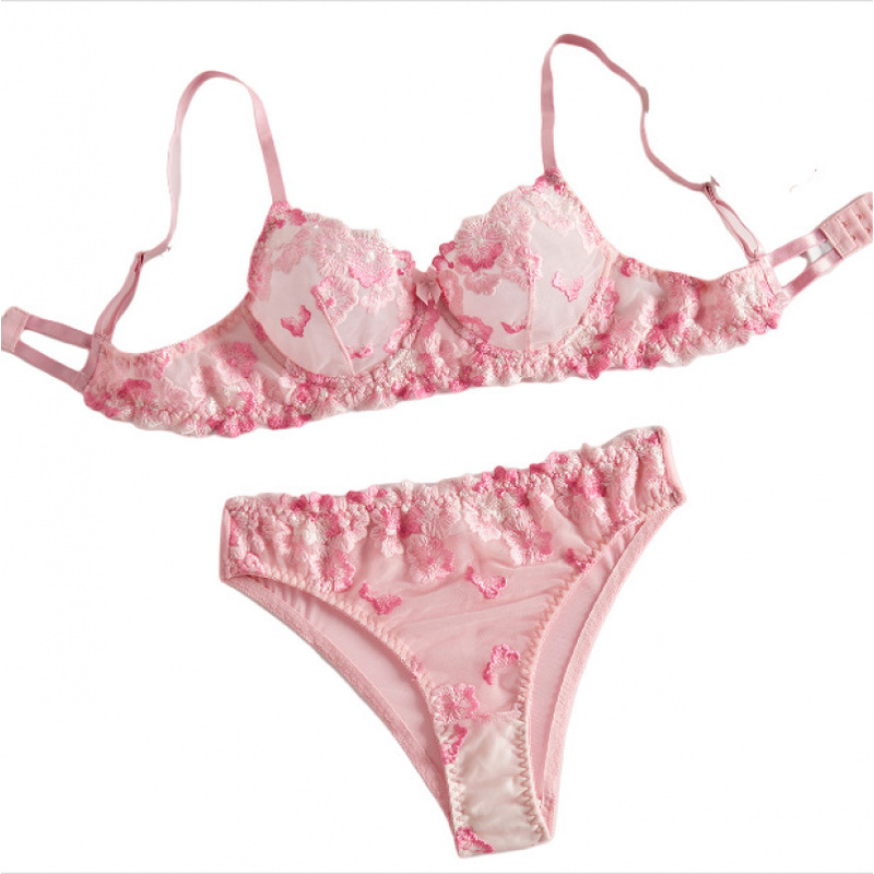 Şeffaf çiçek nakışlı dantel bi - Sheer Bra Lace incelemesi ve fiyatı